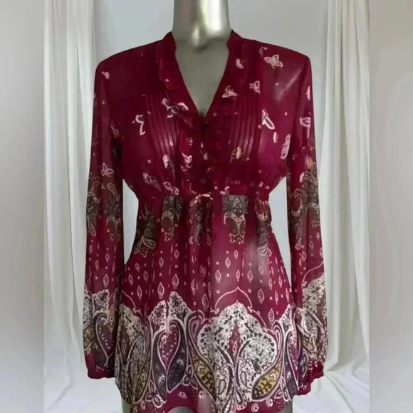 ✅💎Vintage Esprit  Boho Top - Picture 1 of 13